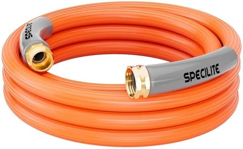 SPECILITE Garden Water Hose 15 ft x 5/8", 450-1300psi for Hot/Cold Water by SPECILITE
