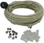 Pre- Assembled Misting System - Cools temperatures by up to 30 Degrees - Brass/Stainless Steel Misting Nozzles - for Patio, Pool and Play Areas (84 FT - 24 Nozzles) by Mistcooling