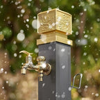Freestanding Garden Water Column, Frost Free Hydrant, Floor-Standing Tap with Hose Holder, Sun and Cold Protection, for Irrigation and Watering(74cm/29.1in) - Image 5