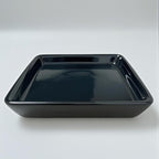Square Ceramic Plant Saucer Tray 12 13 14 Inch Black,14" OD x12.2 ID x1.6 Deep, Sturdy Heavy Duty Glazed Planter Drip Flower pots with Catch Basin for Indoor Outdoor Plants(14" Black) by Unknown