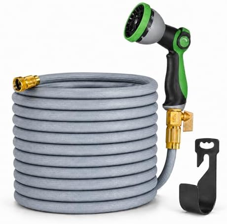 Starmist Garden Hose 50 ft with 10-Pattern Thumb Control Nozzle by Starmist