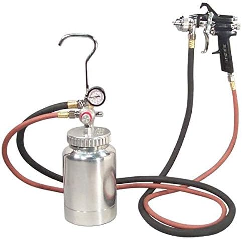 Astro Pneumatic Tool 2PG7S 2 Quart Pressure Pot with Gun and Hose - Black Handle - 1.2mm Nozzle by AstroPneumatic