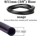 1pcs PVC Garden Water Hose, Black Color 10-30M 3/5mm 4/7mm 8/11mm New Irrigation Watering Tubing 1/8'' 1/4'' 3/8'' Hose (Color : 811MM, Size : 15M) - Image 2