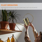 Stainless Steel Watering Can 2000ml Golden Long Spout - Image 2