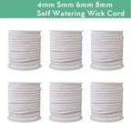 Self Watering Wick Cord Vacation Plant Sitter, For DIY Hydroponic Wicking Self-Watering Planter Pot Automatic Water System Device Potted Violet Auto Seedling Waterer Rope 10m/393.7'' ( Size : 8mmx10m - Image 4