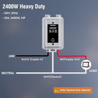 SURAIELEC 20A Heavy-Duty Outdoor WiFi Smart Timer Switch App/Voice Control - Image 6