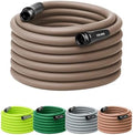 Flexzilla Colors Garden Hose 5/8 in. x 75 ft., Lightweight All-Weather Water Hose, Durable and Flexible, Leak-Free Connections, Brown Mulch by Flexzilla
