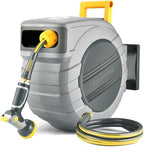 GLAHODEN 1/2 in x 115 ft Retractable Garden Hose Reel with Automatic Rewind by GLAHODENDreamingHouse