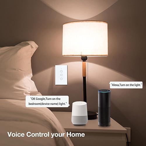 WiFi Smart Life Wall Light Switch EU&US Glass Touch Panel Voice Wireless Remote Control by Voice Control EU White 1GANG - Image 7