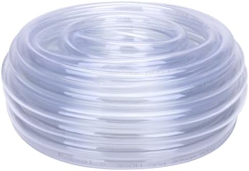 DERNORD PVC Tubing 9/16"ID X 3/4"OD Flexible Clear Vinyl Hose 50 Feet for Food Grade by DERNORD
