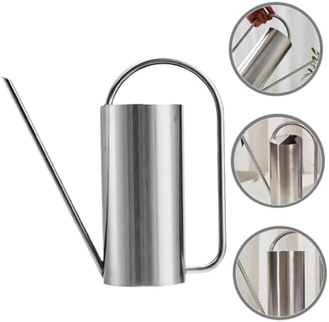 Watering Can with Long Spout 1.5l Stainless Steel for Plants - Image 7