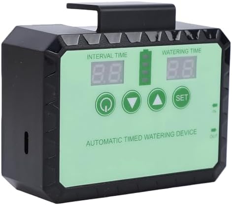 Solar Drip Irrigation System, Solar Panel Kit Outdoor, 10m Tubing, Type C Charging, LED Display, for Garden Farm Greenhouse Balcony Vacation (Black) - Image 7