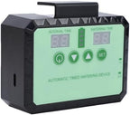 Garosa Solar Timer Drip Irrigation System Adjustable Nozzle 24V for Indoor Outdoor Plants Garden (Black) - Image 2