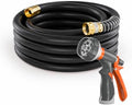 SPECILITE Garden Water Hose 50 ft x 3/4", Heavy Duty & Kink-less, Black by SPECILITE