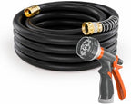 SPECILITE Garden Water Hose 50 ft x 3/4", Heavy Duty & Kink-less, Black by SPECILITE