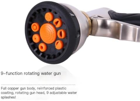 9 Function Garden Hose Nozzle, Zinc Alloy Spray Gun - Image 4