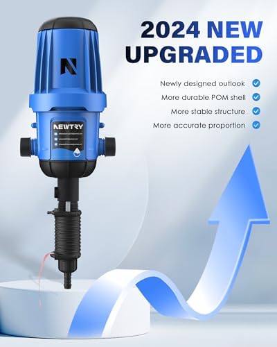 NEWTRY Fertilizer Injector for Drip Irrigation, 0.4%-4% Dosing Pump - Image 2