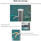 Freestanding Stainless Steel Garden Water Column - Durable Outdoor Tap & Hose Stand for Irrigation, Washing, and Yard Fountain, Floor Mounted Hydrant - Image 4