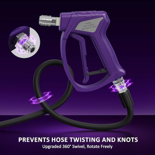 Short Pressure Washer Gun with 3/8" Swivel, 4080PSI - Image 2