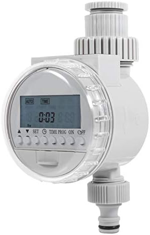 GLOGLOW Solar Water Timer, LCD Automatic Irrigation Controller with Solar Panel and Rechargeable AAA Batteries, 16 Programs, Rain Cover Filter, for Lawn Garden Drip System Busy - Image 2