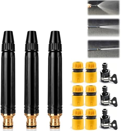 Upgraded Home High Pressure Car Wash Water Gun, 2026 New Adjustable High Pressure Hose Nozzle, Heavy Duty Power Sprayer for Cleaning Car, Driveway, Patio, Yard Watering Plants (3) by Aximemo