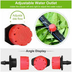 Adjustable Irrigation Drippers 10-1000PCS 4/7mm Garden Irrigation Nozzle Adjustable Dripper Sprinkler Emitter Micro Drip Watering Spray(100pcs) - Image 7