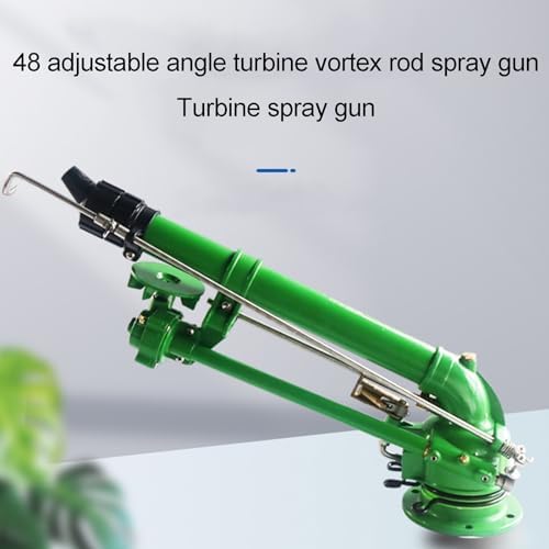 TsoLay Agricultural Turbine Vortex Rod Water Sprayer, 2" Farm Lawn Irrigation Spray Gun with Replacement Nozzle, 360° Large-Area Watering Spray & 40-100 Meters Water Range, for Agriculture Irrigation - Image 6