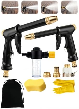 Jet Sweeper Nozzle Power Washer for Garden Hose, Ivy Ever Pressure Washer, 4-Mode Pressure Washer Wand for Patio Cleaning, Plant Watering, and Pet Washing (A4) by Unknown