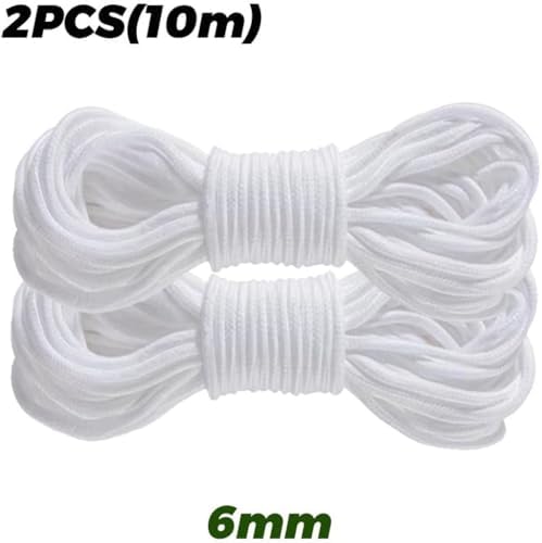 5/10/20M Self-Watering Cotton Rope for Flower Pots Automatic Watering Absorbent Wicks Home Garden Flower Pot DIY Device System(4PCS(5mmX5m)) - Image 7