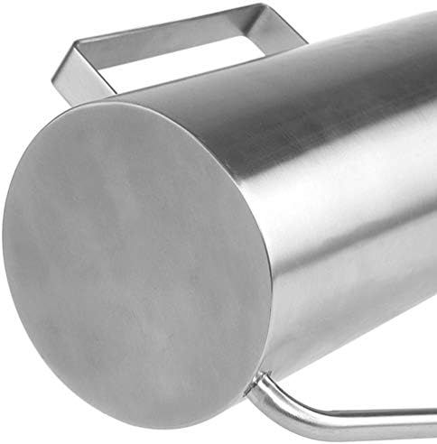 Steel Watering Can Metal Watering Pot Long Spout Garden Sprinkling Kettle Potted Plants with Handle for Outdoor Indoors House Plants 1500ml Silver - Image 4