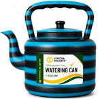 African Delights Watering Can - 1 Gallon Plastic Colorful Watering Jug - Watering Can - Made in Africa - Lota for Bathroom Blue/Black by AfricanDelights