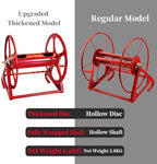 Heavy Duty Metal Garden Hose Reel with Hand Crank, Wall/Floor/Truck Mounted, Durable Steel Hose Storage Cart for Watering, Spraying, and Car Washing - Image 3