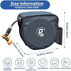 Giraffe Tools AW50 Retractable Garden Hose Reel Cover UV Resistant, Anti-Fading and Waterproof and Retractable Garden Hose Reel 1/2 Inch x 155+5 ft, Heavy Duty, Any Length Lock, Slow Return System - Image 7