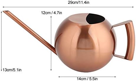 FLEXMAN 1000ml Stainless Steel Watering Can with Long Spout, Long Spout Modern Style Watering Pot, Small Watering Can for Outdoor Indoor Plants (Bronze) - Image 7