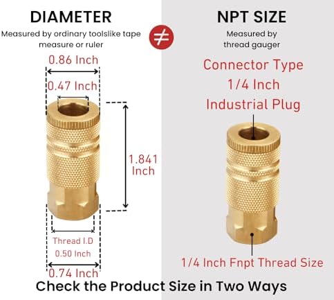 Coupler and Plug Kit, 1/4 Inch NPT, 14 Piece - Image 5