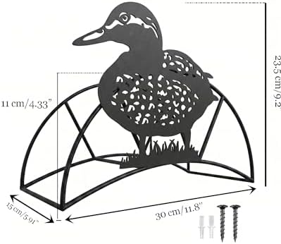 Duck Garden Hose Holder Metal Wall Mount Heavy Duty 125'5/8" Hose Hanger - Image 5