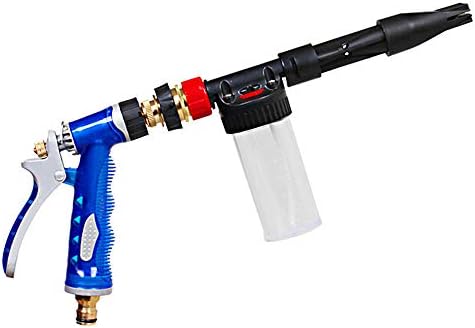 High Pressure Foam Car Wash Spray Gun Adjustable Wash Foam Lance Multifunctional Car Cleaning Tool with Zinc Alloy Grip for Garden Hose Auto Home Cleaning by Unknown