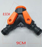 Hose Splitter 2 Way, Heavy Duty Metal Connector, 2 Way Garden Hose Splitter, Garden Hose Diverter Fittings with Control Valve, for Greenhouse, Agriculture, Animal Husbandry - Image 2