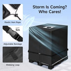 NEVERLAND Zipper IBC Tote Cover 275 Gallon 420D Waterproof Water Tank Cover - Image 4