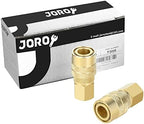 Brass Air Coupler, 1/4 Inch Body Size, 3/8 Inch NPT Female Threads Size, Industrial M-Type, 10 Pieces Air Compressor Hose Fittings - Image 6