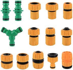 Expandable Garden Hose Repair Kit 20PCS Hose Quick Connect Fitting(for 12/16/25mm I.D. Hoses) Garden Irrigation Accessories for Pipe Repair and Replacement(4204) by Unknown