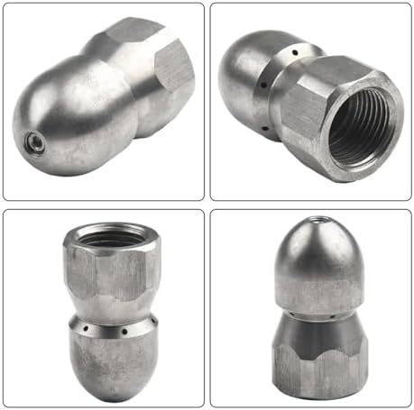 Multi Port Drain Jet Nozzle, Stainless Steel, 1 Front 6/8 Rear - Image 3