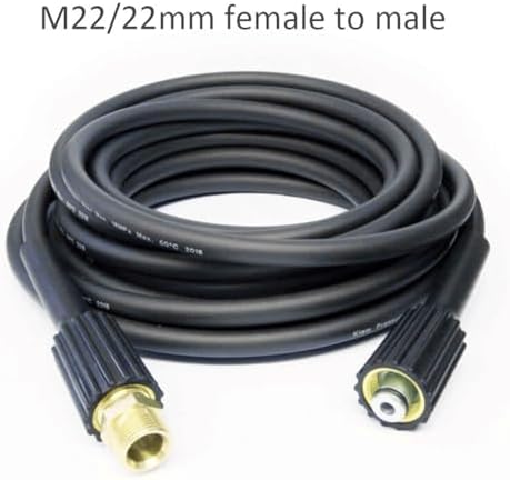1pcs Extension Hose, for Home Improvement Pressure Washer Hose M22 Connector Female to Male (Size : 32.81ft) - Image 3