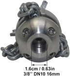 3/8 40L/min 70L/min Pipeline Dredging High Pressure Sewer Urban Machine Rotating Nozzle With Chain(QP4403) - Image 3
