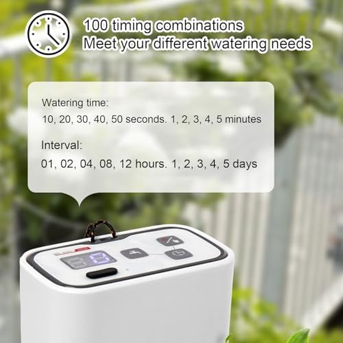 Plant Automatic Watering Machine, Low Noise Digital Programmable Water Timer, Automatic Drip Irrigation Kit for 6 Potted Plants - Image 6