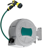 Retractable Garden Hose Reel – 1/2 in x 65 ft, Wall Mounted, 180° Swivel, Auto-Rewind, Anti-Kink, Heavy Duty PVC, 8-design Spray Nozzle – Perfect for Garden Watering, Car Washing, Pet Bathing by Unknown