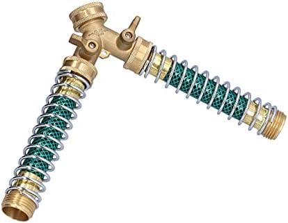 Hose Splitter Brass 2 Way Heavy Duty Water Connector for Garden, Lawn and Outdoor Use, 1 X Y Shape by Unknown