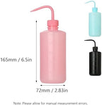 8PCS 500ml Squirt Bottles, Plastic Wash Bottles, Lab Squeeze Bottle with Scale Labels, for Laboratory, Tattoo Artists, Hair Salon, Gardening (4 Mix Colors) - Image 3