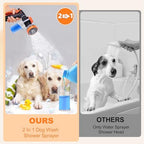 Dog Shower Attachment with 6.6Ft Long Shower Hose & Metal 3-Way Diverter - Image 4