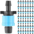 50Pcs Drip Tape Connector Irrigation Tubing Fittings Twist Locks 1/2" Barb for 5/8" Sprinkler Fits Garden Flower Beds by Unknown